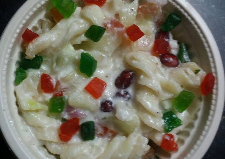 Step-by-Step Guide to Make Favorite Sweet curd pasta salad