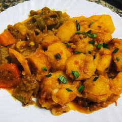 A picture of Ndizi ya kisii (banana stew).
