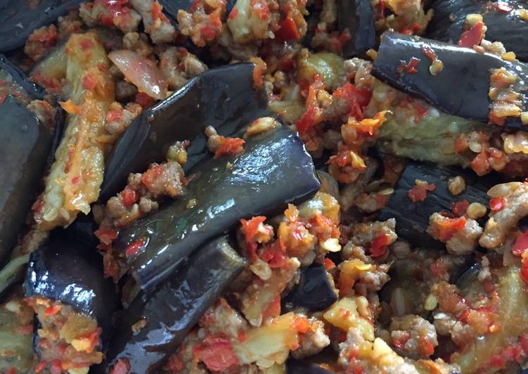 Cara Memasak Cepat Balado Terong Daging Giling Paling Enak