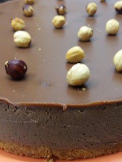 Una foto de Cheesecake de nutella sin horno