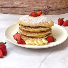A picture of Fluffy pancakes.