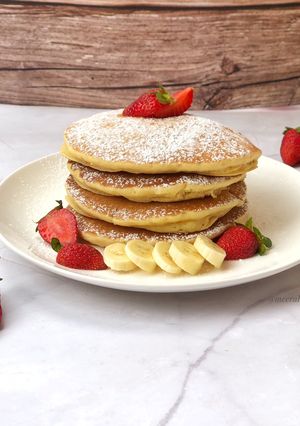 A picture of Fluffy pancakes.