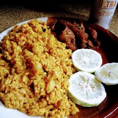 A picture of Lemon Jollof Rice.