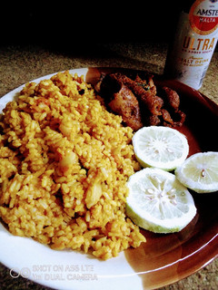 A picture of Lemon Jollof Rice.