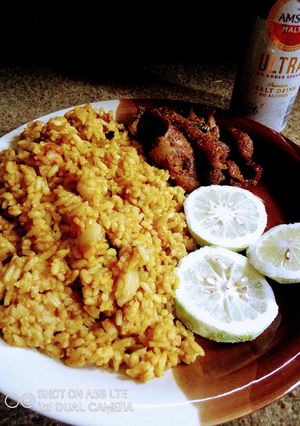 A picture of Lemon Jollof Rice.