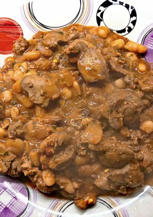 Hagymás babos májas ragu🫘🍲 recept fotója