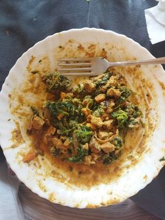 Una foto de Espinacas al curry