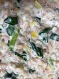 Wild garlic spelt risotto