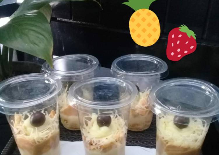 Cara Membuat Tiramisu cup..simple..⚘👧 yang Enak!