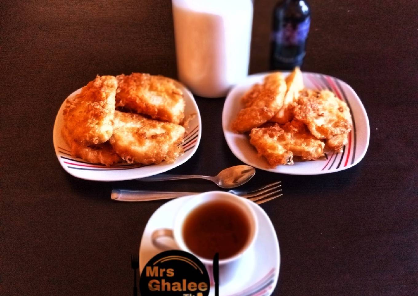 Golden yam with black tea