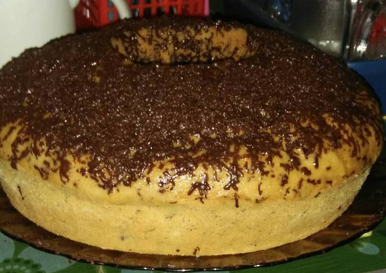 Bolu pisang kukus no mixer