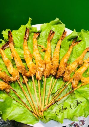 Hình của món Tôm nướng bơ cháy tỏi😝🦐🦐.
