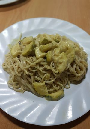 Una foto de Salsa para pastas de zucchini a la mostaza