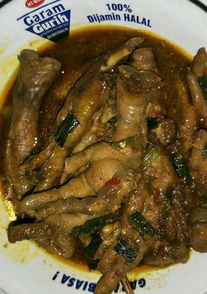 Foto resep Ceker gepuk presto level 25