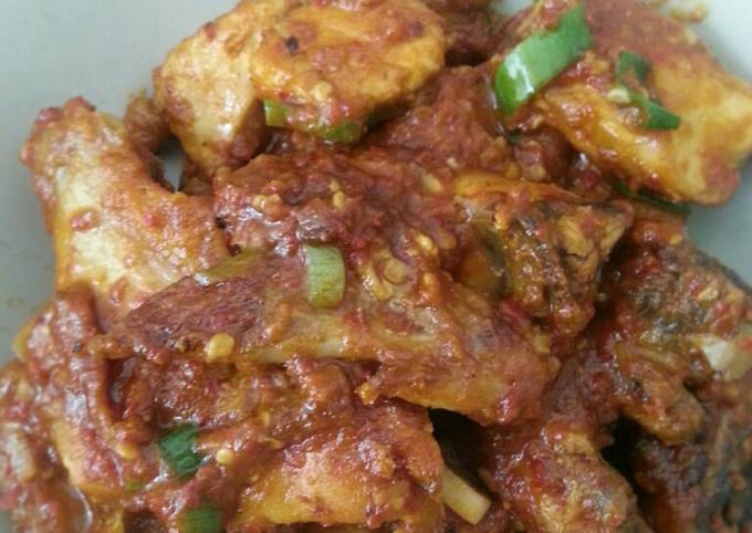 Resep Ayam Panggang Bumbu Rujak, Enak Banget