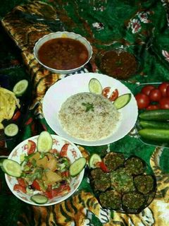 صورة لوصفة رز ويخنة البازلاء 🍚🍲