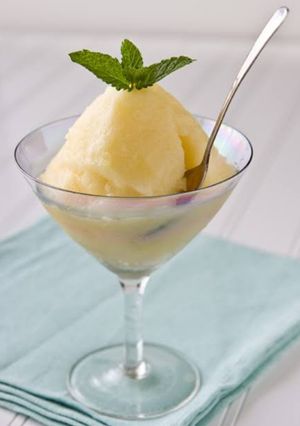 A picture of 2 ingredient Pineapple sorbet.