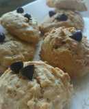 Biscuits y galletas de avena con chocolate