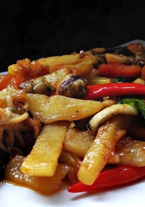 Foto resep Tumis Cumi Jahe - Eksperimen SUKSES