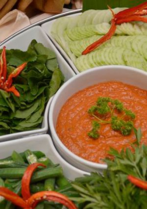 A picture of Sambal belacan.