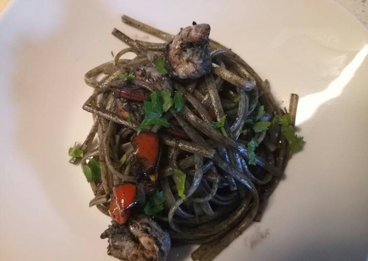 Simple Way to Make Quick Linguine al nero di seppia