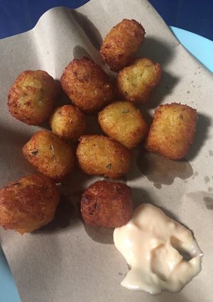 A picture of Homemade Tater tots.