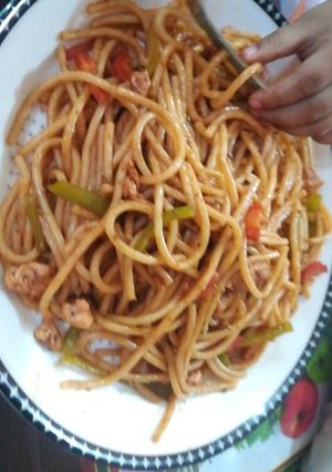 A picture of Chicken chowmen.