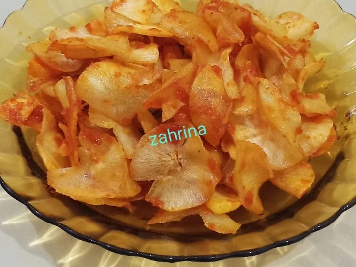 Cara Gampang Membikin Resep Sambal keripik singkong yang Bisa Manjain Lidah Anti Ribet, Bikin Ngiler