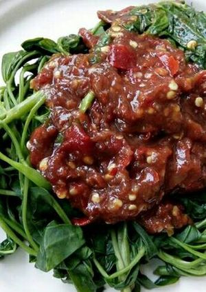 Foto resep Rujak kangkung