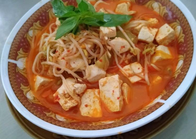 Proses mengolah Sayur tumis tahu tauge labu siam Anti Gagal