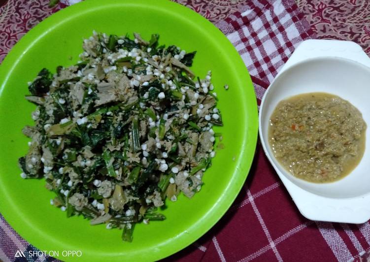 Kangkung merucu sambal gongso