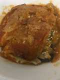 Lasaña de berenjenas con pollo