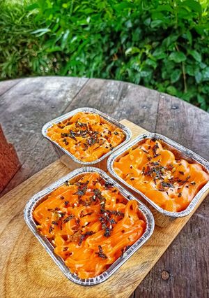 Foto resep Scrambled Egg sausage mentai rice