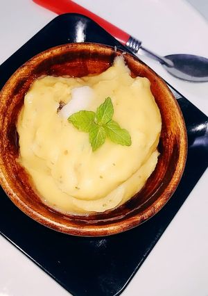 A picture of Spicy gram flour halwa(besni).