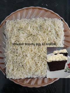 Foto resep Brownies topping keju (Brownies kukus)