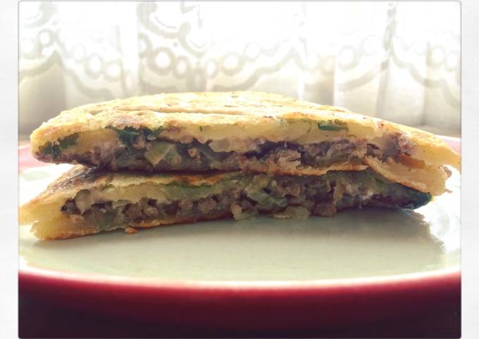 Langkah Mudah untuk Menyiapkan Gözleme with spinach and feta Anti Gagal