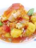 Gnocchetti di patate con gamberi argentini e pomodorini