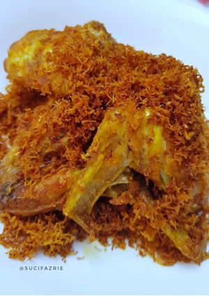 Foto resep Ayam goreng serundeng minimalis