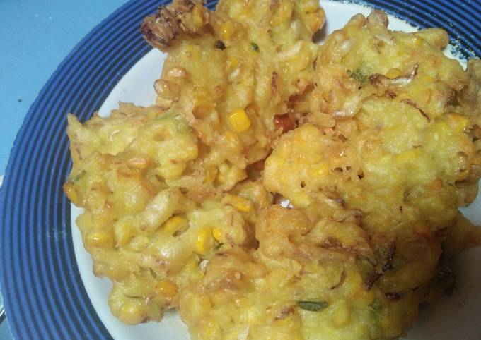 Resep Bakwan jagung krispy diluar lembut di dalam(garingnya tahan lama yang Bikin Ngiler