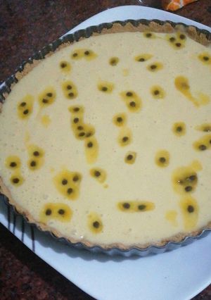 Una foto de Pie de parchita (receta rápida, y lo más importante muy rica)