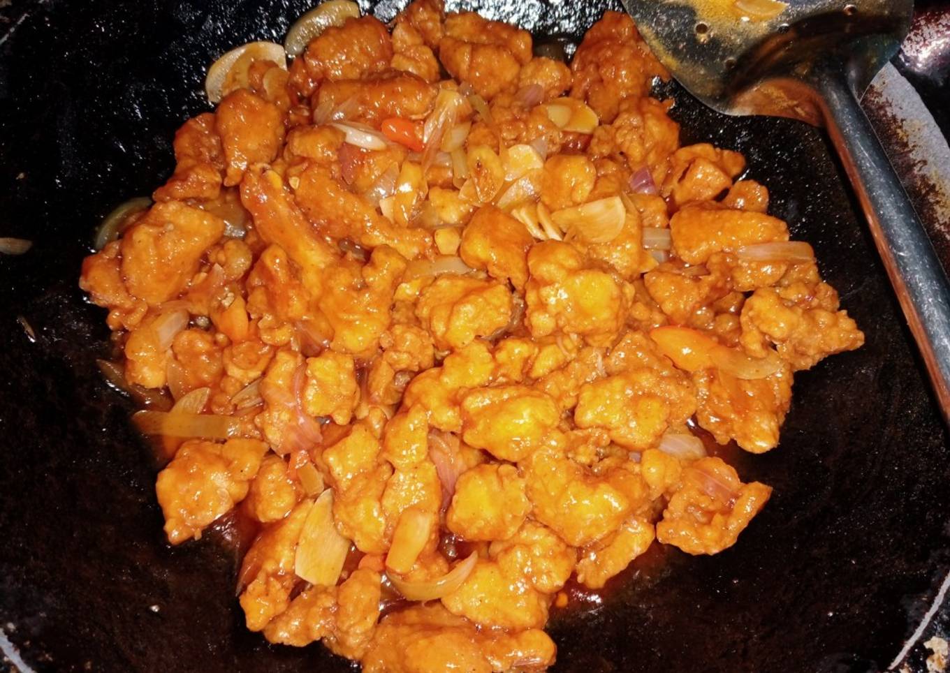 Ayam Krispi Saos Pedas Manis