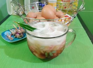 Foto resep Cendol Homemade simple (pandan, naga, dan jangung)