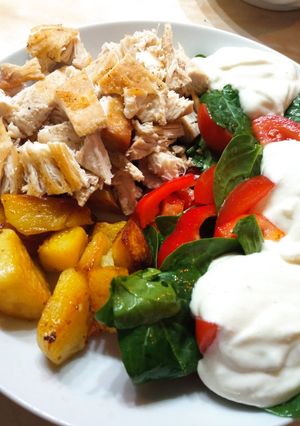 Csirkés ebéd recept fotója