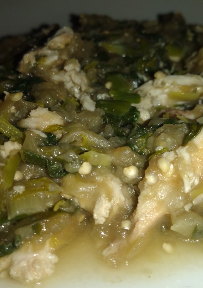 Una foto de Majadito de verduras con pollo