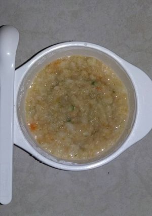 Foto resep Bubur udang sayur MPASI