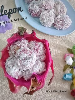 Foto resep Klepon Buah Naga Merah