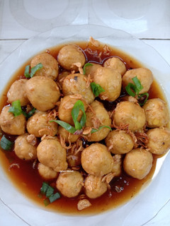 Foto resep Bakso Tempe Kuah Kecap