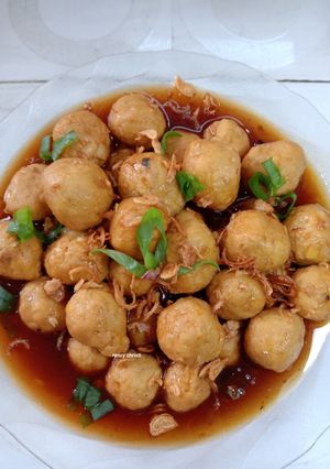 Foto resep Bakso Tempe Kuah Kecap