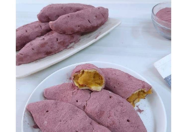 Langkah Mudah untuk Menyiapkan Korean Sweet Potato Bread (고구마 빵) Anti Gagal