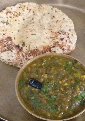 સરસોદા શાક મકેકી રોટી(Sarson ka saag makki Roti Recipe in Gujarati) રેસીપી મુખ્ય ફોટો